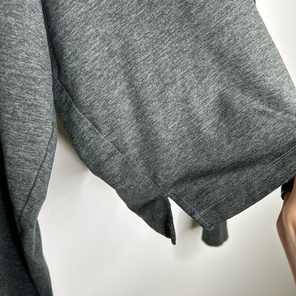 Revolve Girlfriend Collective ReSet Cropped Hoodie in a charcoal gray - Picture 6 of 6